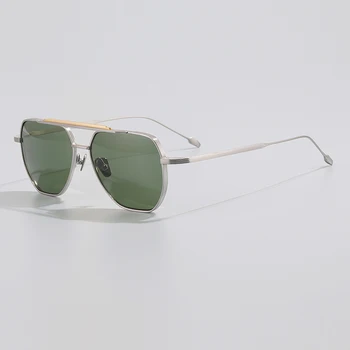 BRION JMM, высококачественные солнцезащитные очки из чистого титана, Квадратные мужские очки, женские очки для путешествий, Уличная мода, индивидуальность, Солнечный блеск