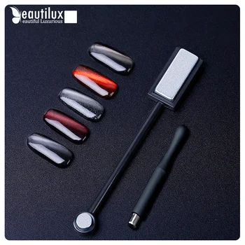 Beautilux, Магнитная палочка для дизайна ногтей, 3D/5D Кошка, магнитный эффект, Сильный Магнит, Доска для Рисования, Гель-лак для ногтей, Инструменты для Лака