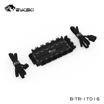 Bykski 5V ARGB Spliter От 1 до 16 Система освещения оборудования, поддержка концентратора управления материнской платой, B-TR-1TO16