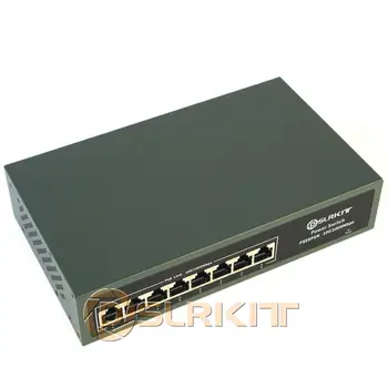 DSLRKIT ALL Gigabit 8 портов PoE + Коммутатор 802.3at af мощностью 120 Вт по Ethernet