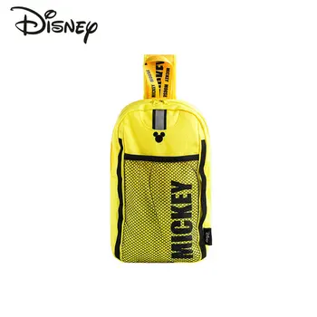 Disney Mickey Новая Мужская сумка через плечо Модная Высококачественная Холщовая сумка с Мультяшным Рисунком, повседневная многофункциональная спортивная сумка на грудь