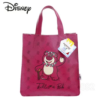 Disney Клубничный Мишка, Новая женская сумка, Роскошная брендовая женская сумка, Оригинальная мультяшная сумка-тоут, Большая емкость, высокое качество