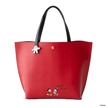 Disney розовый рюкзак с Микки Маусом, сумка на плечо, Мультяшная женская сумка-тоут, сумка большой емкости, Женская сумка, модная сумка на плечо