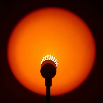 E27 Светодиодная лампа Sunset Sunset Net Light Проекционная настольная лампа с большим винтовым отверстием Светодиодный источник света Художественные заполняющие фото лампочки