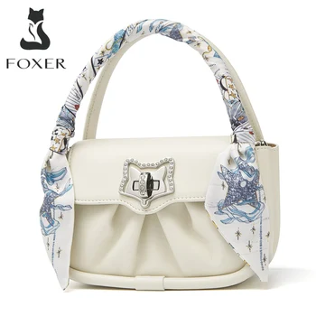 FOXER, Новый Стиль Дизайна, Летняя Женская Маленькая Сумочка Из Спилка, Женская сумка через плечо, Женская сумка-Мессенджер с клапаном, Мини-сумки