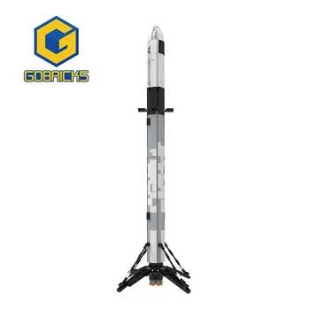 Gobricks 876 шт. Ultimate Space X Falcon 9 Масштаб 1:110 Ракета Строительные Блоки Набор Искусственный Спутник Вселенная Автомобиль Кирпичная Игрушка
