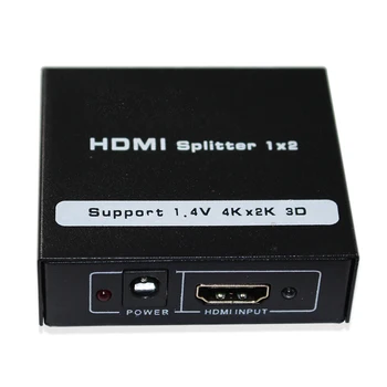 HDCP HDMI Разветвитель Full HD 1080p Видео HDMI Переключатель Switcher 1X2 Сплит 1 в 2 Выхода Усилитель с Двойным Дисплеем Для HDTV DVD PS3 Xbox