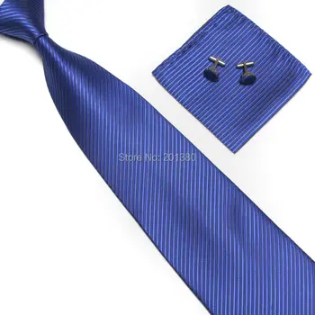 HOOYI 2019 Комплект галстуков из полиэстера, Карманные квадратные запонки, Носовые платки, галстуки для мужчин, свадебные деловые