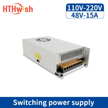 HTHwish 48 В 15A Импульсный Источник Питания от 220 В До 48 Вольт Источник Питания 720 Вт Трансформатор переменного тока В постоянный светодиодный Драйвер для светодиодной ленты CCTV