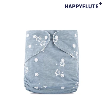 HappyFlute Эксклюзивные экологические Подгузники для ребенка, Моющиеся и многоразовые Подгузники, Новые Подгузники из бамбуковой хлопчатобумажной ткани с принтом