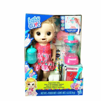 Hasbro Baby Alive Волшебный миксер Baby E6943 Kawaii, Милый игровой Домик для девочек, подарки, Игрушечная модель, фигурки из аниме, Коллекционные украшения