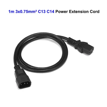 IEC C13 C14 Шнур Питания 0,5 м/1 м/1,5 м/5 м Удлинительный кабель Кабель Питания Для PDU Кабель ИБП Проектор ПК Монитор Компьютера