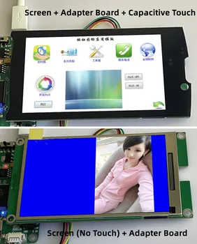 IPS 3,5 дюймов 39PIN TFT LCD 6P I2C Емкостный Экранный Модуль HX8369A HXT140 Touch IC 800*480 RGB Интерфейс RGB666 RGB565