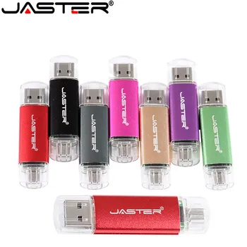 JASTER Красочный OTG USB Флэш-накопитель 16 ГБ 32 ГБ Флешки 4 ГБ 6 ГБ 64 ГБ U-диск USB Флэш-накопитель Для Компьютера/Телефона Android