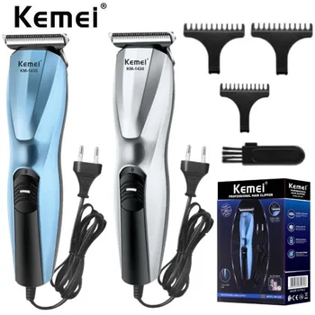 Kemei Original plug wire машинка для стрижки волос KM-1430 парикмахерская профессиональная электрическая машинка для стрижки волос высокой мощности легкая машинка для стрижки волос