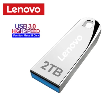 Lenovo Disk 2TB USB Flash Компьютерные Накопители 1TB Высокоскоростная Флешка Портативная Передача USB-памяти Dropshipping