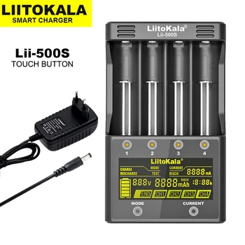 Liitokala Lii-600, Lii-S8, Lii-500, Lii-PD4, Lii-500S, ЖК-дисплей, 3,7 В 18650, 18350, 18500, 21700, 14500, 26650, Литий-ионный аккумулятор AA NiMH, Зарядное устройство