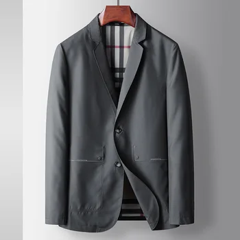 Lin2285-пиджак, дышащий стрейчевый бесшовный деловой костюм 