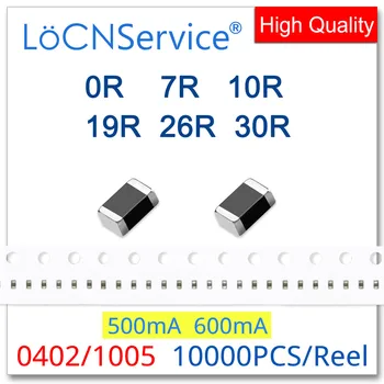 LoCNService 0402/1005 100 МГц 10000 Шт 500 мА 600 мА Многослойный Чип Ферритовые Бусины 0R 7R 10R 19R 26R 30R 25% Высокое качество