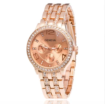Luxury Wristwatch Fashion Quartz Analog Crystal Strap Watches Simple Wrist Watches For Woman Кварцевый аналог часов