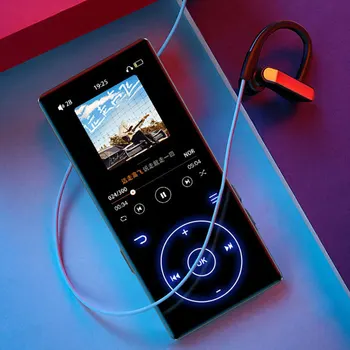 MP3-плеер Сенсорный Bluetooth-совместимый Аудиомагнитофон Без потерь Музыкальный mp3-плеер HiFi Портативный Аудио Walkman WAV Радио Электронная книга