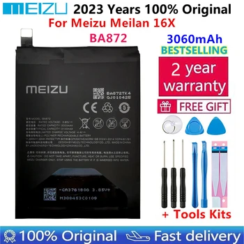 Meizu 100% Оригинальный Аккумулятор 3060 мАч BA872 Для Телефона Meizu Meilan 16X Новейшего производства, Высококачественные Аккумуляторы Bateria + Инструменты