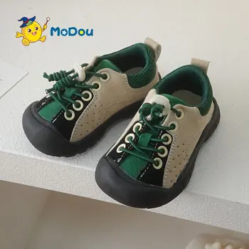 Mo Dou / Новинка 2023 года, Весенне-летняя японская универсальная обувь для девочек и мальчиков, Удобная подкладка для больших мальчиков, нескользящая подошва