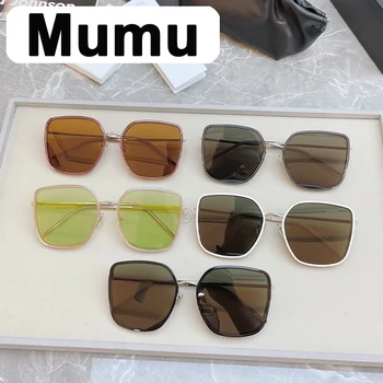 Mumu GENTLE YUUMI Женские солнцезащитные очки для мужчин, Винтажные роскошные брендовые товары, Дизайнерские Летние Uv400, модные корейские монстры