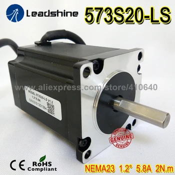 NEMA23 Leadshine 3-Фазный Гибридный серводвигатель 573S20-LS МОЩНОСТЬЮ 1,2 градуса С УВЕЛИЧЕННЫМ крутящим моментом 2,0 Н.м и кабелем длиной 2,2 метра