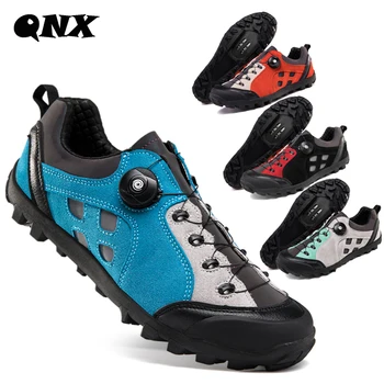QNX-TB199 Высококачественная Мужская MTB Обувь, нескользящая Велосипедная Обувь SPD, Пригодная Для Носки в Горах, Дорожный Велосипед с гравием, Tenis Masculino, Размер 39-50