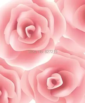 R-2813 Печать натяжных потолочных пленок/фон из розовой розы для украшения стен