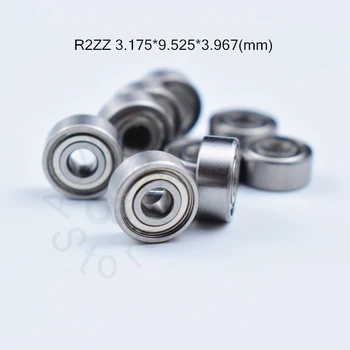 R2ZZ 3.175*9.525*3.967 (мм) 10 шт. подшипник бесплатная доставка ABEC-5 R2 R2Z металлический уплотнительный подшипник из хромированной стали с глубокой канавкой