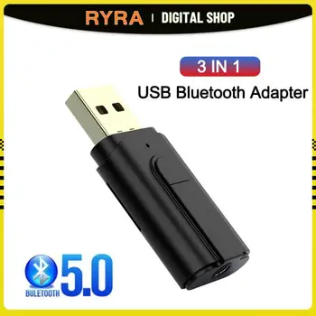 RYRA 5.0 Bluetooth Адаптер USB Беспроводной Bluetooth Передатчик Приемник SD-Кард-ридер Музыкальный Аудио Для ТВ Автомобиля 3,5 мм AUX Adaptador