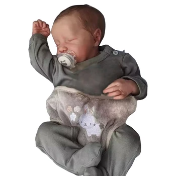 Reborns 18 дюймов спящий новорожденный ребенок 18 дюймов в натуральную величину, реалистичная одежда для новорожденных