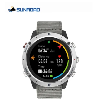 SUNROAD Дорожные спортивные часы с цветным сенсорным экраном 1,28 дюйма TFT Оригинальный режим рыбалки Дайвинг 50 метров Водонепроницаемое плавание с маской и трубкой