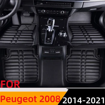 Sinjayer 3D Custom Fit Водонепроницаемые Автомобильные Коврики Спереди и сзади FloorLiner Автостайлинг Ковер Коврик Для Peugeot 2008 2014 2015-2021
