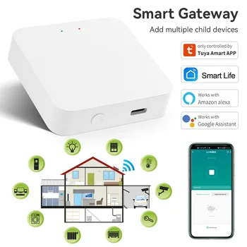 Smart Life Tuya ZigBee WiFi Bluetooth Сетка Умный Шлюз Датчик Мост приложение Голосовое Управление Шлюз Концентратор работа с Alexa Google Home