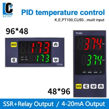 TC4W 96*48 Регулятор температуры SSR Релейный выход Универсальный вход Цифровой дисплей Интеллектуальный PID-регулятор температуры