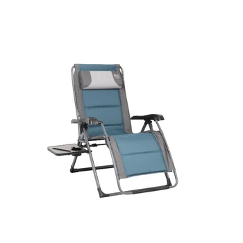 Timber Ridge Banyon Series 1 упаковка полиэстерового кресла с нулевой гравитацией - синий, вместимостью 350 фунтов, пляжное кресло, уличное кресло