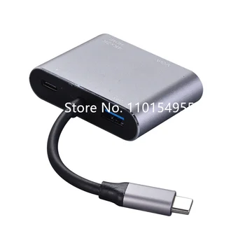 Type-C до 4K HDMI-совместимый VGA USB C 3.0 Адаптер-концентратор для MacBook Nintendo Для Samsung S20 Dex Huawei P30 Док-станция Xiaomi 10 TV