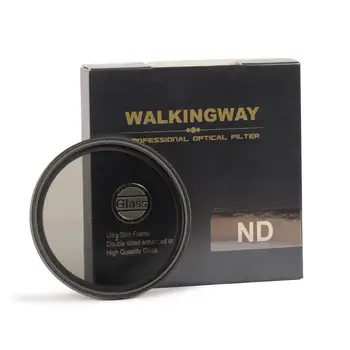 Walkingway Ultra Slim Nd Переменный Фильтр из оптического Стекла ND2-400 Фильтр для Объектива камеры 49/52/55/58/62/67/72/77/82 мм Нейтральной Плотности