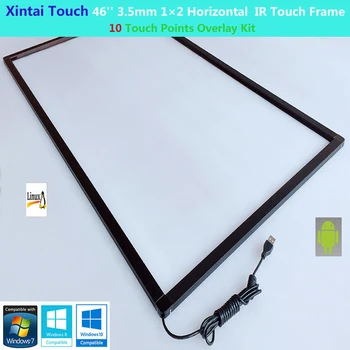 Xintai Touch 46 Дюймов 3,5 мм 1X3 Горизонтальная строчка Большая инфракрасная сенсорная рамка с 10 точками касания ИК сенсорная панель