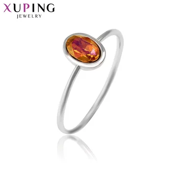 Xuping Jewelry Классическое кольцо с разноцветными кристаллами для девочек, подарок на День Святого Валентина 13929