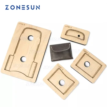 ZONESUN D3, Изготовленный на заказ Кожаный женский кошелек Для резки, Кликер для высечки, Стальное правило, инструмент для высечки кожи для высечки