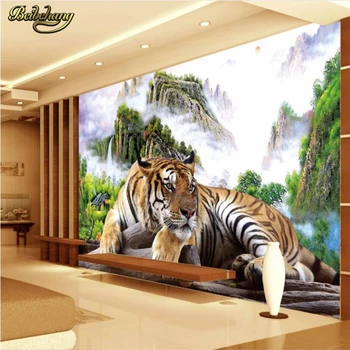 beibehang Tiger природный пейзаж На Заказ papel de parede 3d Фотообои обои для домашнего декора Настенные обои для стен 3 D