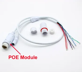 x 2шт Встроенный модуль POE 48 В Концевой кабель видеонаблюдения LAN Питание через Ethernet Lan Порты RJ45 + DC Кабели для модуля платы IP-камеры