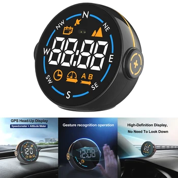 Автоматический OBD2 GPS Головной дисплей, автоэлектроника, Дисплей HUD, Цифровой автомобильный спидометр, аксессуары для всех автомобилей