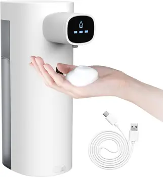Автоматический USB Перезаряжаемый бесконтактный Дозатор пены для мыла Hands Free для кухни, ванной, рекламы