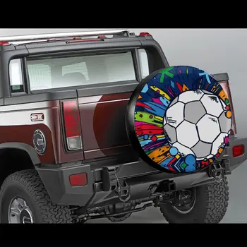 Автомобильные Аксессуары Flame Football Дизайн для регби, чехол для шин, универсальный, подходит для большинства автомобилей, для внедорожника, фургона