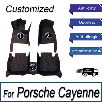 Автомобильные коврики для Porsche для Cayenne 2011 2012 2013 2014 2015 2016 2017 Пользовательские автоматические накладки для ног автомобильные